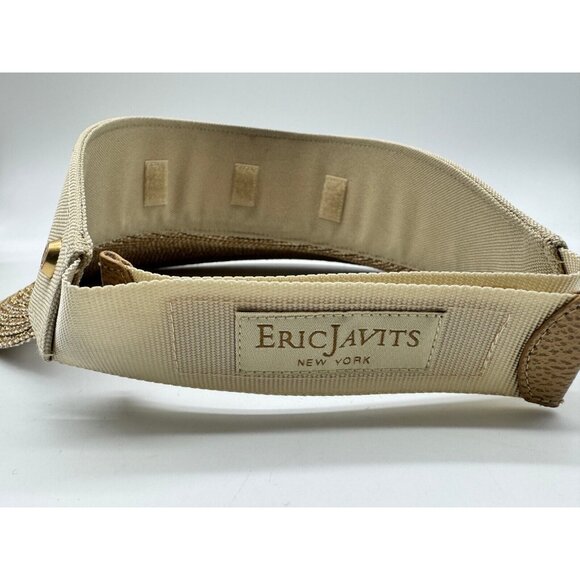 ERIC JAVITS Champ adjustable women's visor hat UPF50+ Sand/Gold (Missing part) - Picture 9 of 11